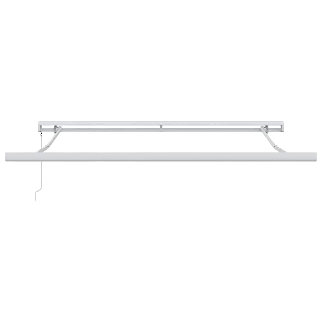 Retractable Awning White 350 x 250 cm Fabric, Metal