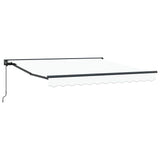 Retractable Awning Manual White 350x250 cm Fabric