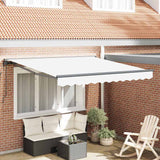Retractable Awning White 350x250 cm Fabric