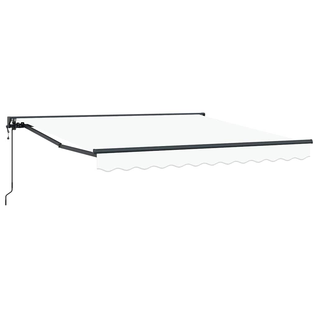 Retractable Awning White 350x250 cm Fabric