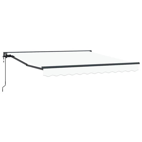 Retractable Awning White 350x250 cm Fabric