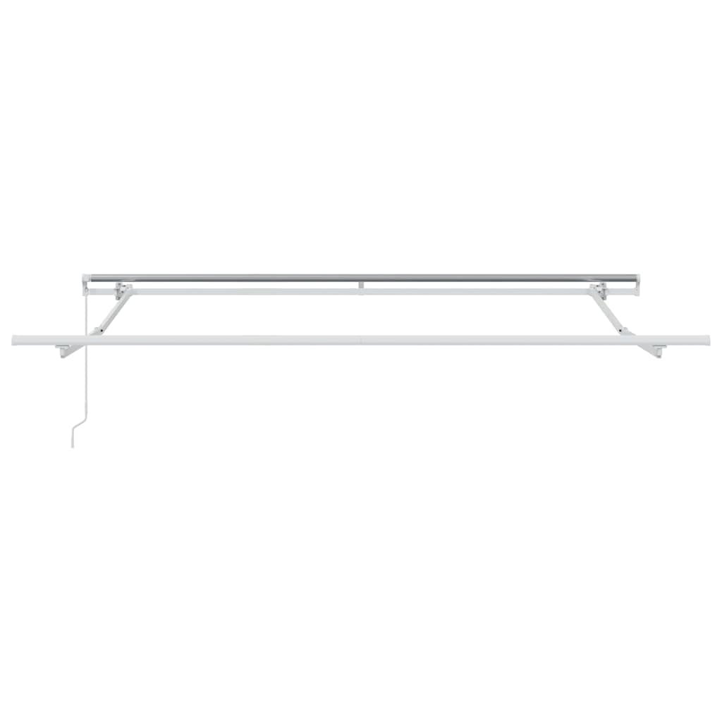 Retractable Awning Manual Light Grey 350 x 250 cm