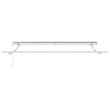 Retractable Awning Manual Light Grey 350 x 250 cm
