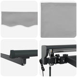 Retractable Awning Light Grey 350x250 cm Fabric