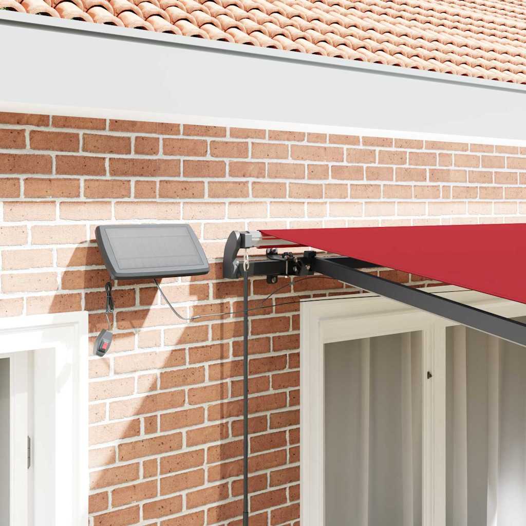 Retractable Awning Manual Red 350 x 250 cm Fabric