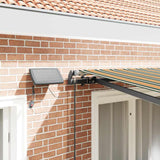 Retractable Awning Manual Green and yellow 350 x 250 cm Fabric