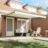 Retractable Awning Cream 400 x 300 cm Aluminium and Fabric