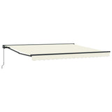 Retractable Awning Manual Cream 400x300 cm Fabric