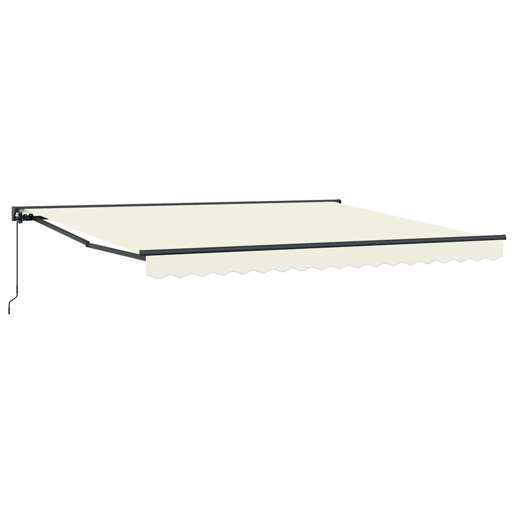 Retractable Awning Cream 400 x 300 cm Aluminium and Fabric