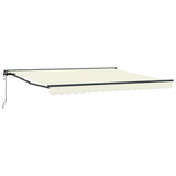 Retractable Awning Cream 400x300 cm Fabric