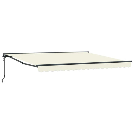 Retractable Awning Cream 400x300 cm Fabric