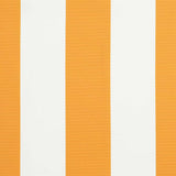 Retractable Awning Manual Yellow and white 400x300 cm Fabric