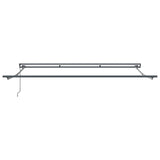 Retractable Awning Anthracite 400 x 300 cm Aluminium and Fabric