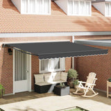 Retractable Awning Anthracite 400x300 cm Fabric