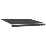 Retractable Awning Manual Anthracite 400 x 300 cm Fabric