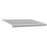 Retractable Awning Anthracite and White 400x300 cm Fabric