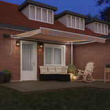Retractable Awning with Manual 400 x 300 cm Multicolour