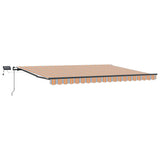 Retractable Awning Manual Multicolour 400 x 300 cm Fabric
