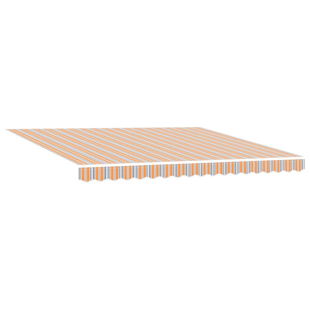 Retractable Awning Manual Multicolour Stripe 400x300 cm Fabric