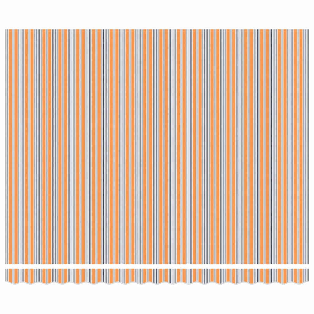 Retractable Awning Manual Multicolour Stripe 400x300 cm Fabric