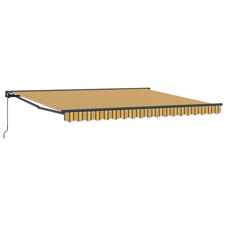 Retractable Awning Manual Multicolour Stripe 400x300 cm Fabric