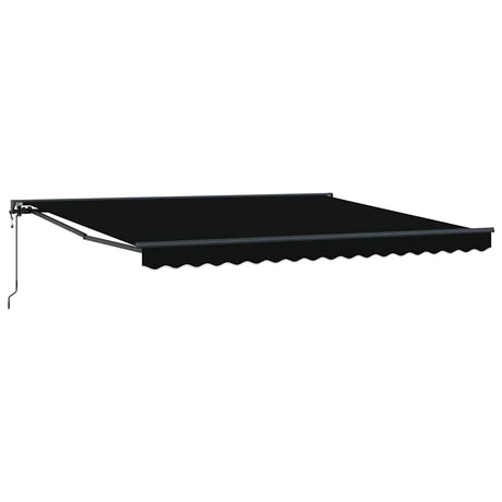 Retractable Awning Black 400x300 cm Fabric