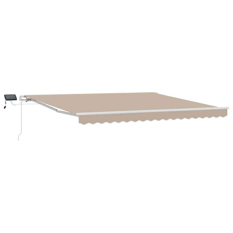 Retractable Awning with Manual 400 x 300 cm Beige