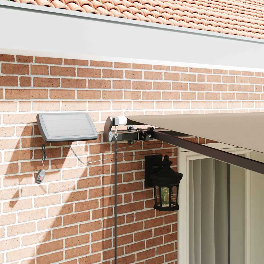 Retractable Awning Manual Beige 400 x 300 cm Fabric