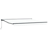 Retractable Awning Manual White 400x300 cm Fabric