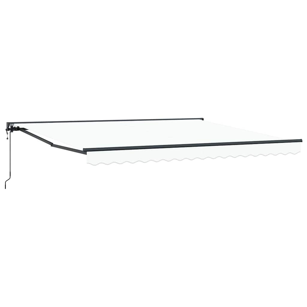 Retractable Awning White 400x300 cm Fabric