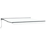 Retractable Awning White 400x300 cm Fabric