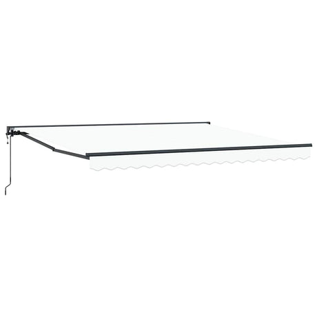 Retractable Awning White 400x300 cm Fabric