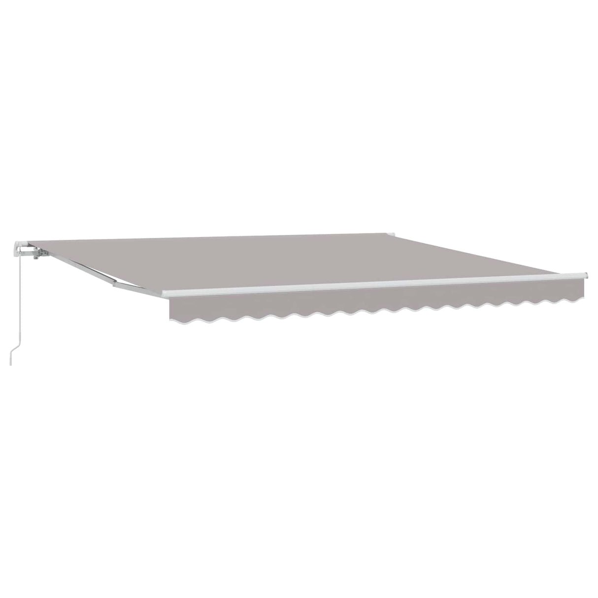 Retractable Awning Manual Light Grey 400 x 300 cm