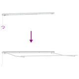 Retractable Awning Manual Light Grey 400 x 300 cm