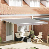 Retractable Awning 400 x 300 cm Light grey