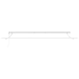 Retractable Awning Light Grey 400 x 300 cm Fabric and Steel