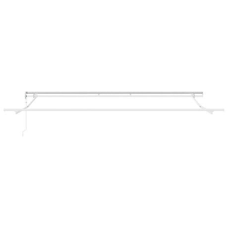 Retractable Awning Light Grey 400 x 300 cm Fabric and Steel