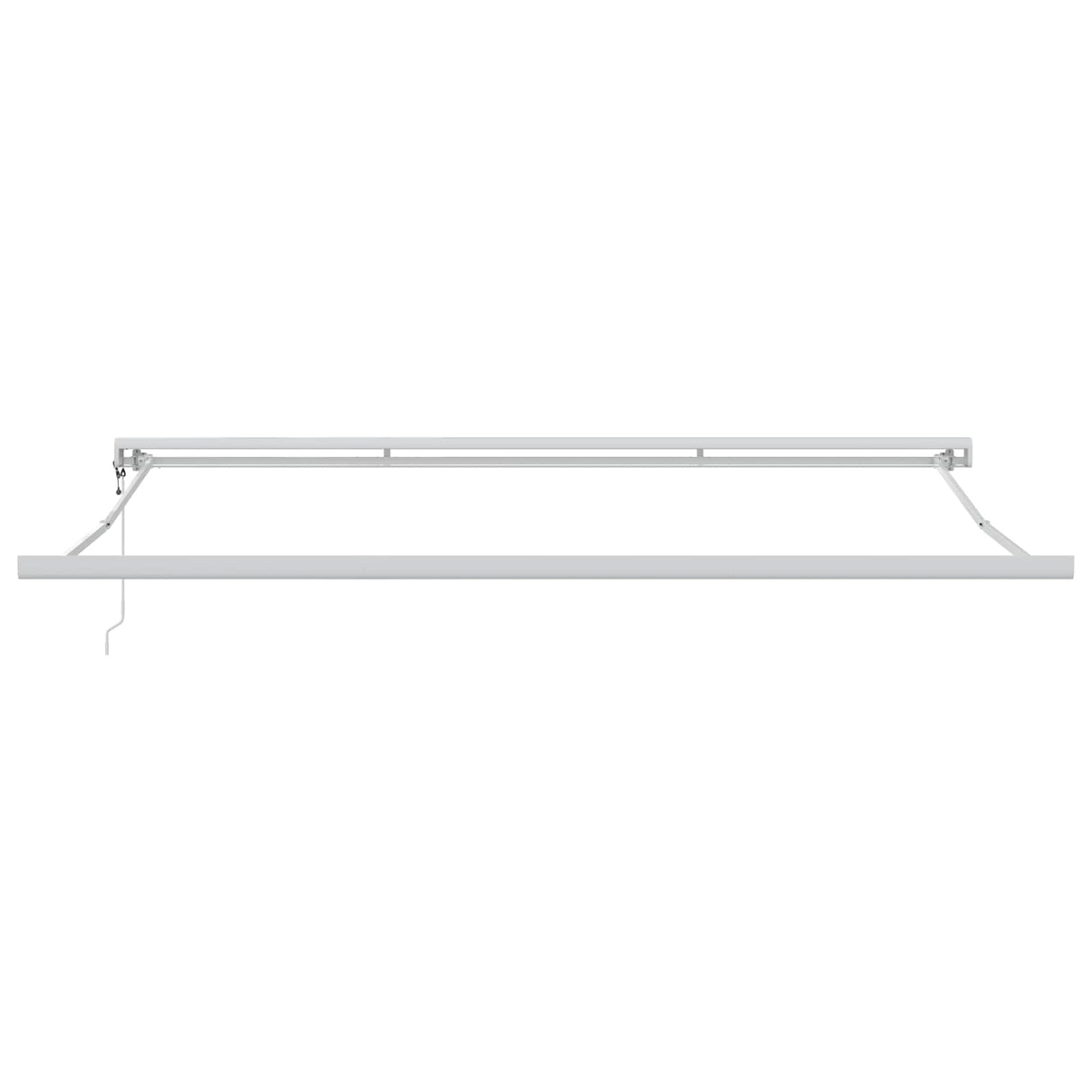 Retractable Awning Light Grey 400 x 300 cm Fabric and Metal
