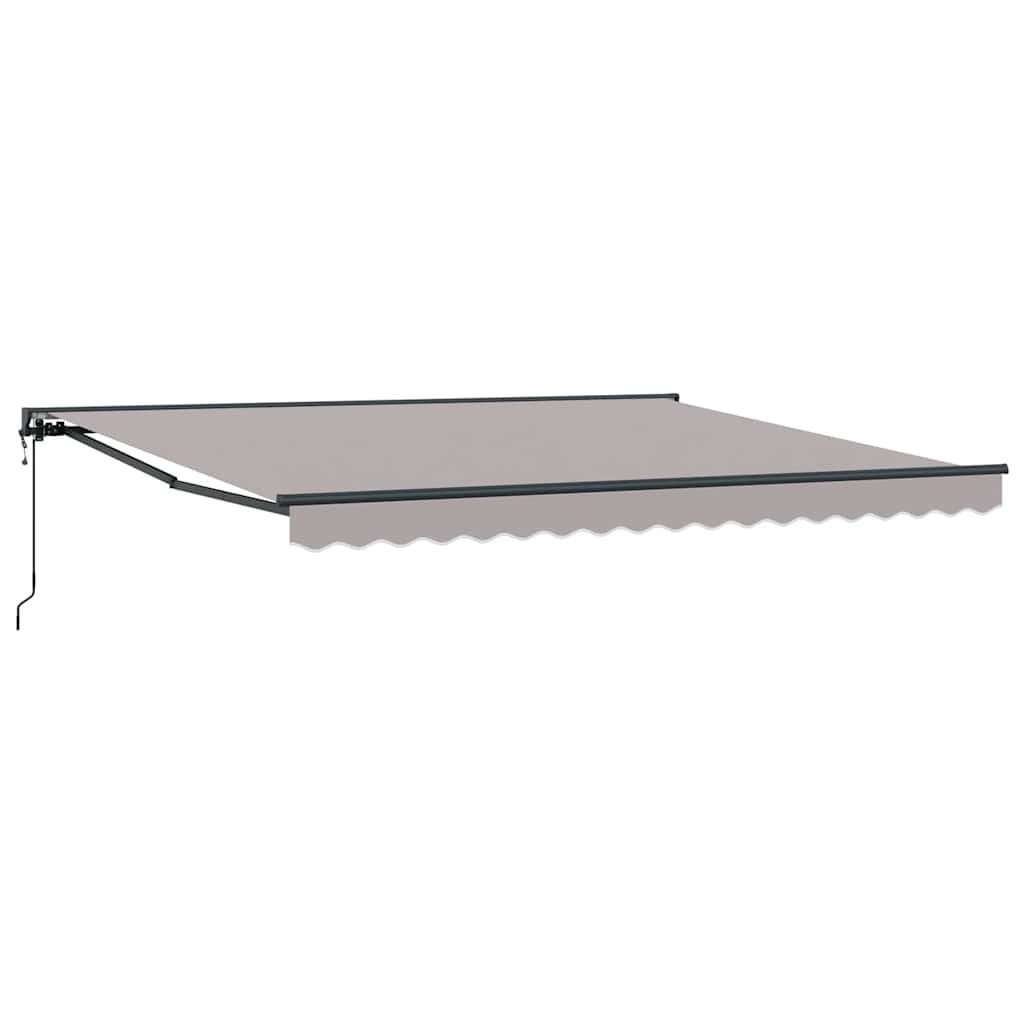 Retractable Awning Light Grey 400x300 cm Fabric