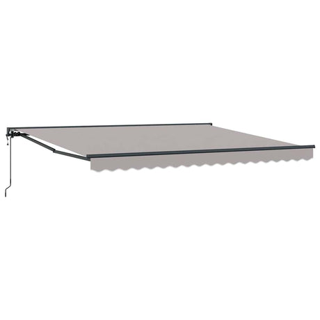 Retractable Awning Light Grey 400x300 cm Fabric