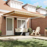 Retractable Awning Multicolour 400 x 350 cm Polyester