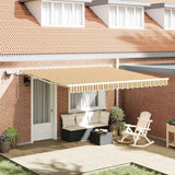 Retractable Awning with Manual 400 x 350 cm Multicolour