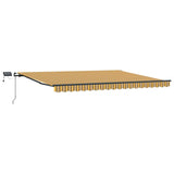 Retractable Awning Manual Multicolour 400 x 350 cm Fabric