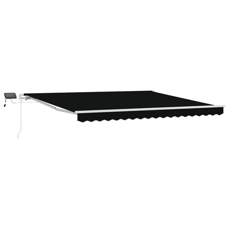 Retractable Awning with Manual 400 x 350 cm Black