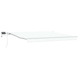 Retractable Awning with Manual 400 x 350 cm White