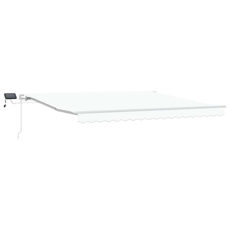 Retractable Awning with Manual 400 x 350 cm White