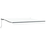 Retractable Awning White Manual White 400 x 350 cm Fabric