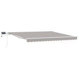 Retractable Awning with Manual 400 x 350 cm Light grey