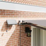 Retractable Awning Manual Light grey 400 x 350 cm Fabric