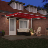 Retractable Awning with Manual 400 x 350 cm Red